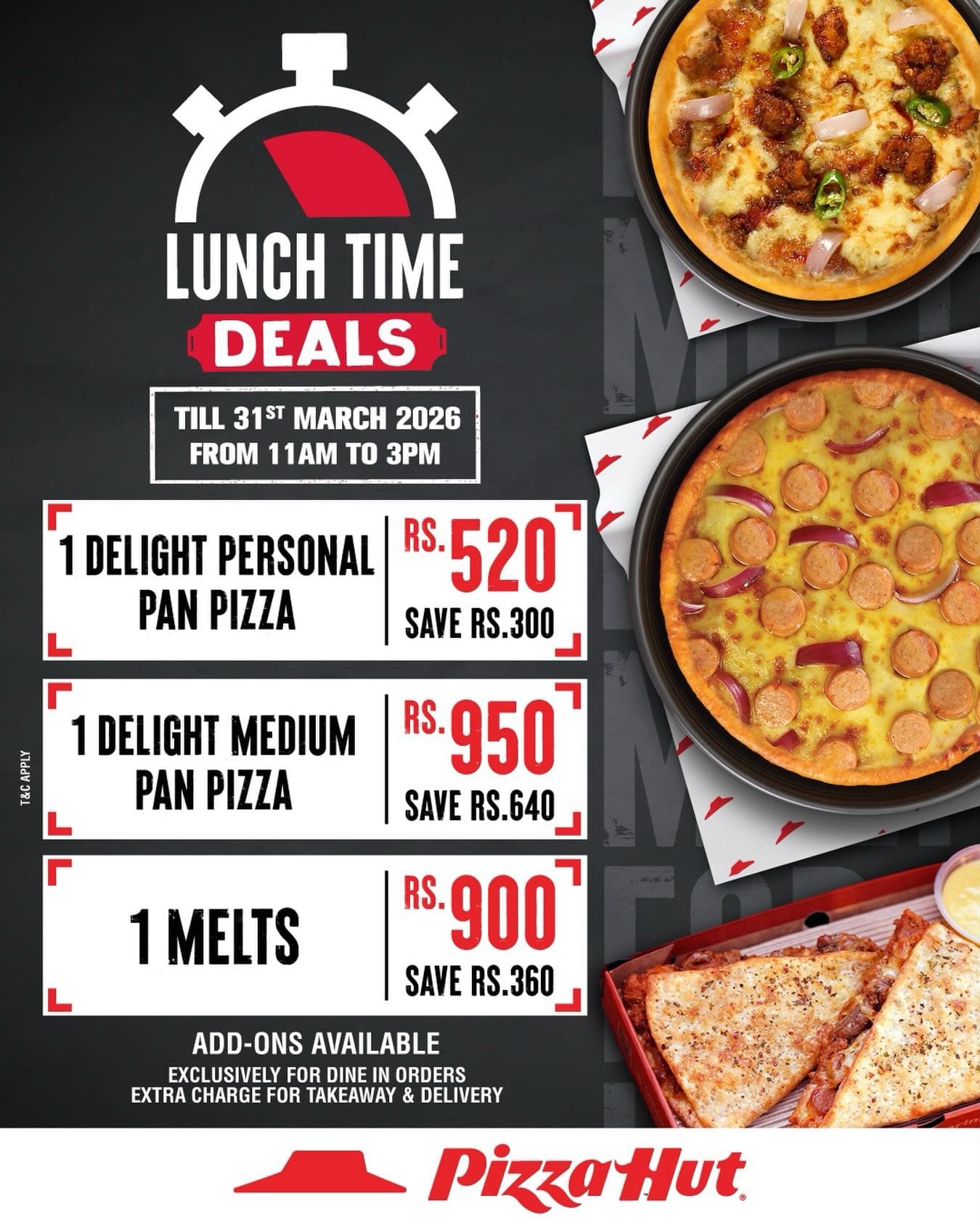Lunch Time Deals at Pizza Hut thumbnail 2