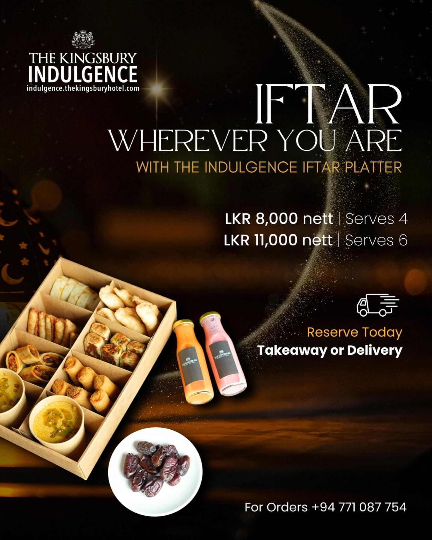 Indulgence Iftar Platter and break your fast